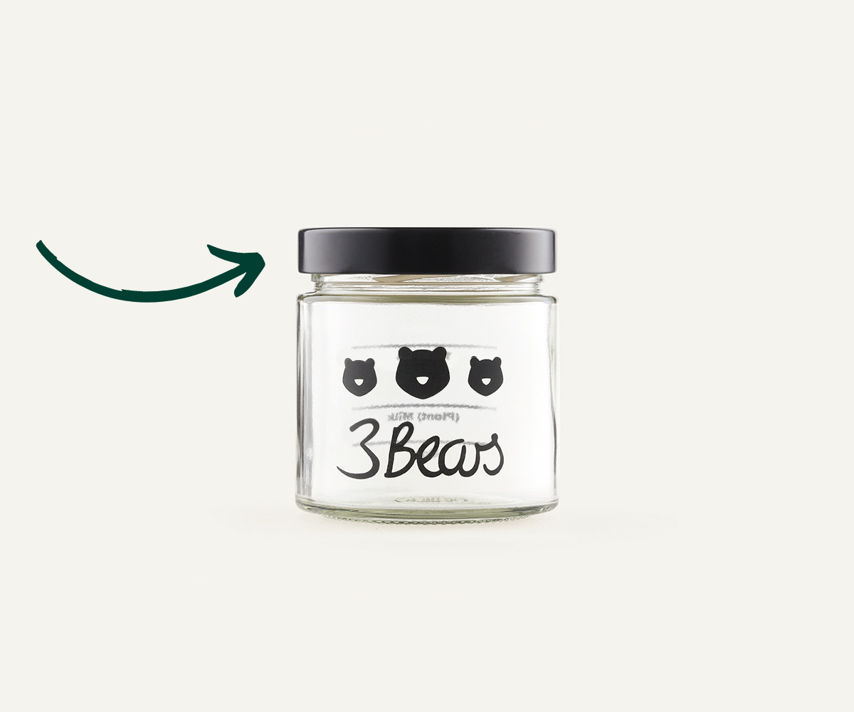 Overnight Oats-Glas Reserve Deksel