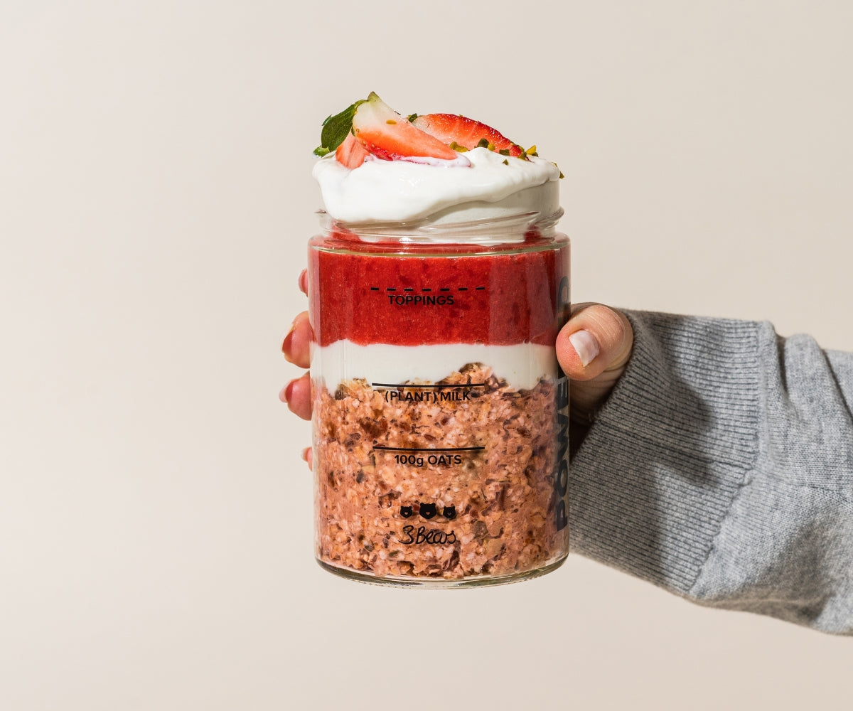 Overnight Oats – zomerse aardbei