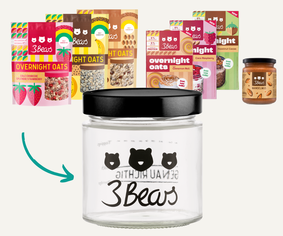 Overnight Oats Trial Set with almond butter