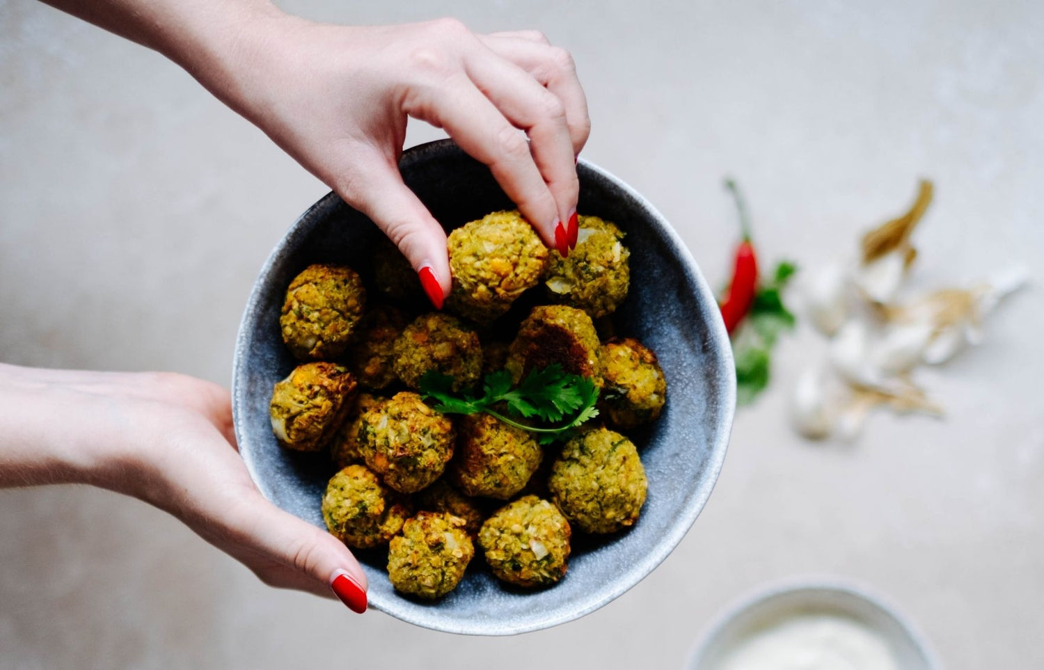 Vegane Gemüsebällchen mit Haferflocken