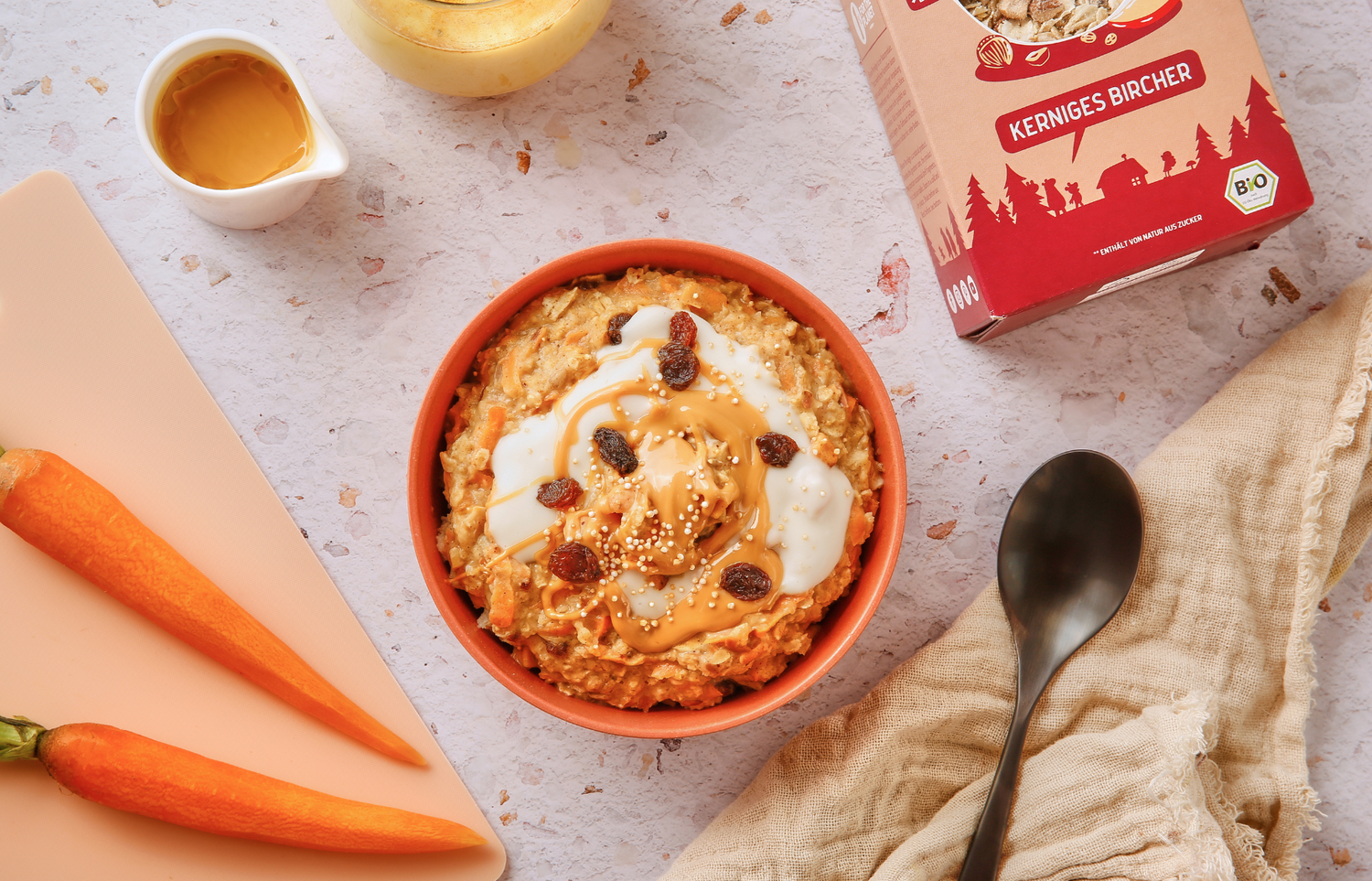 Veganes Carrot Cake Porridge