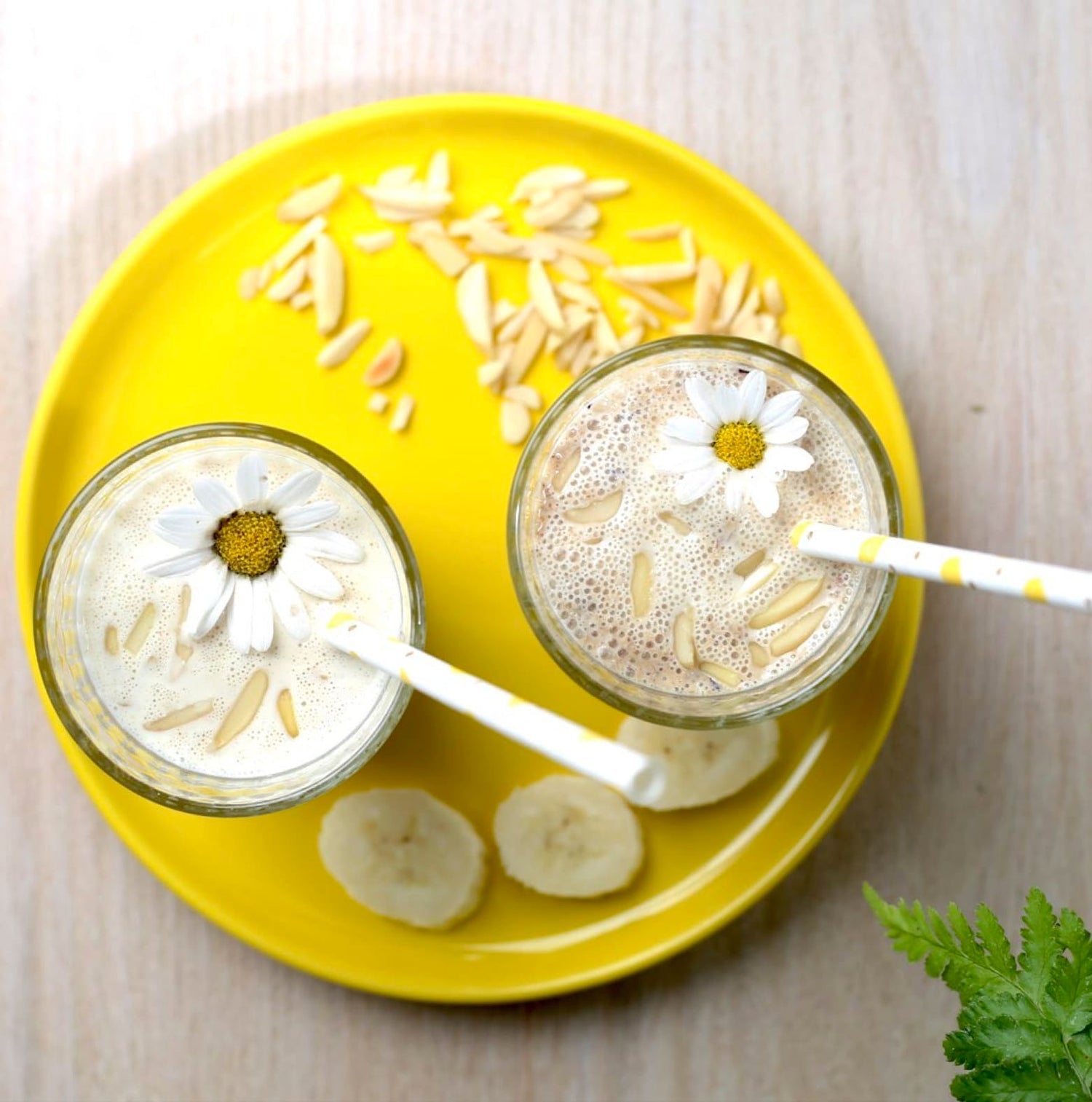 Bananen Mohn Smoothie kalorienarm sättigend