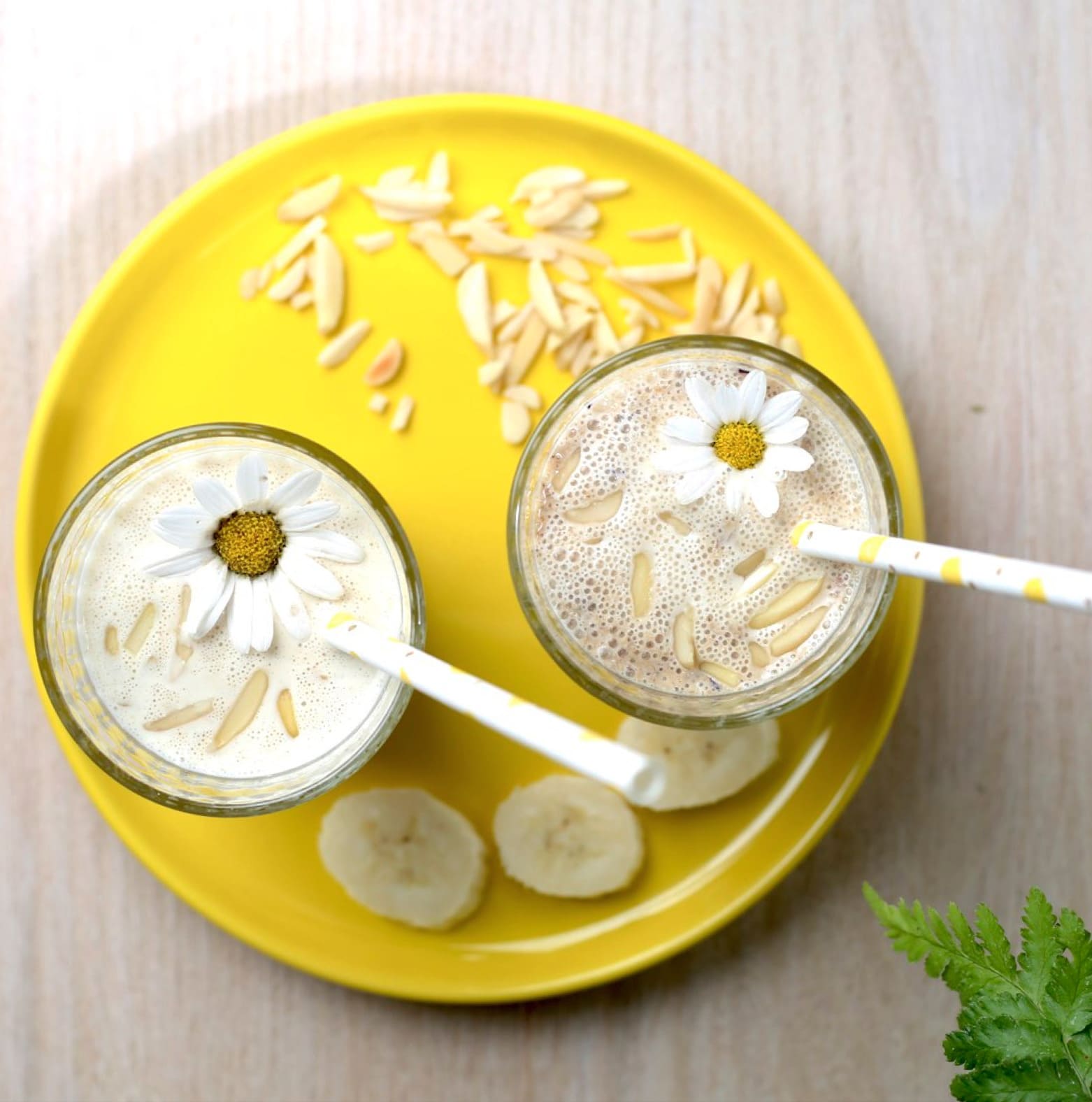 Bananen Mohn Smoothie kalorienarm sättigend