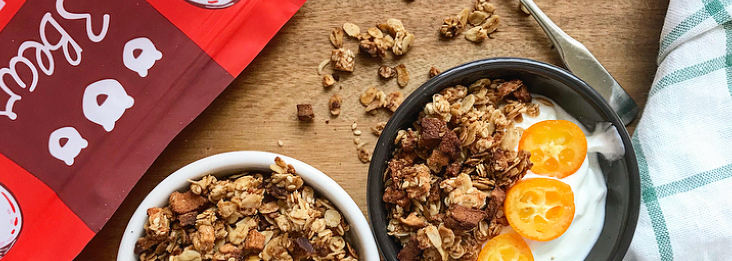 Zimtiges Apfel-Granola mit Kardamom