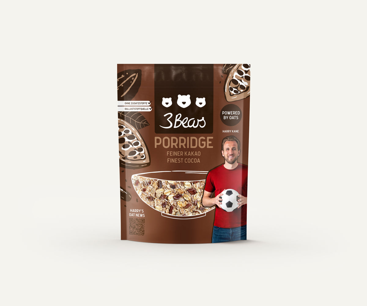 3Bears Porridge - Apple & Cinnamon | Porridge Oats | Porridge Sachets | Porridge Oats Sachets | Wholegrain Porridge Oats | Overnight Oats | Oatmeal | 4 X 400g