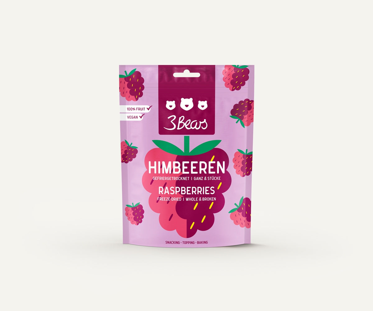 Gefriergetrocknete Früchte – Himbeeren