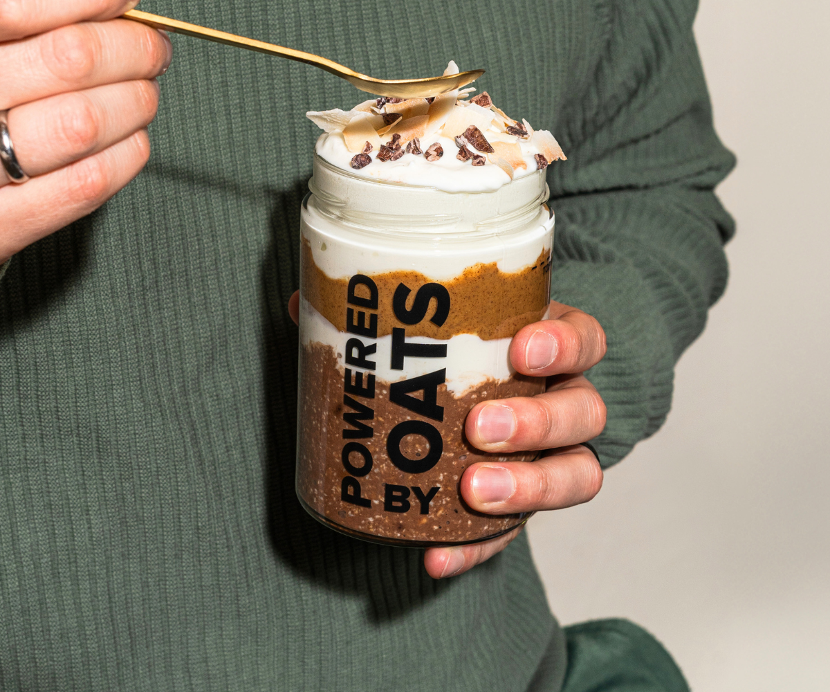 Extra groot Overnight Oats Glas