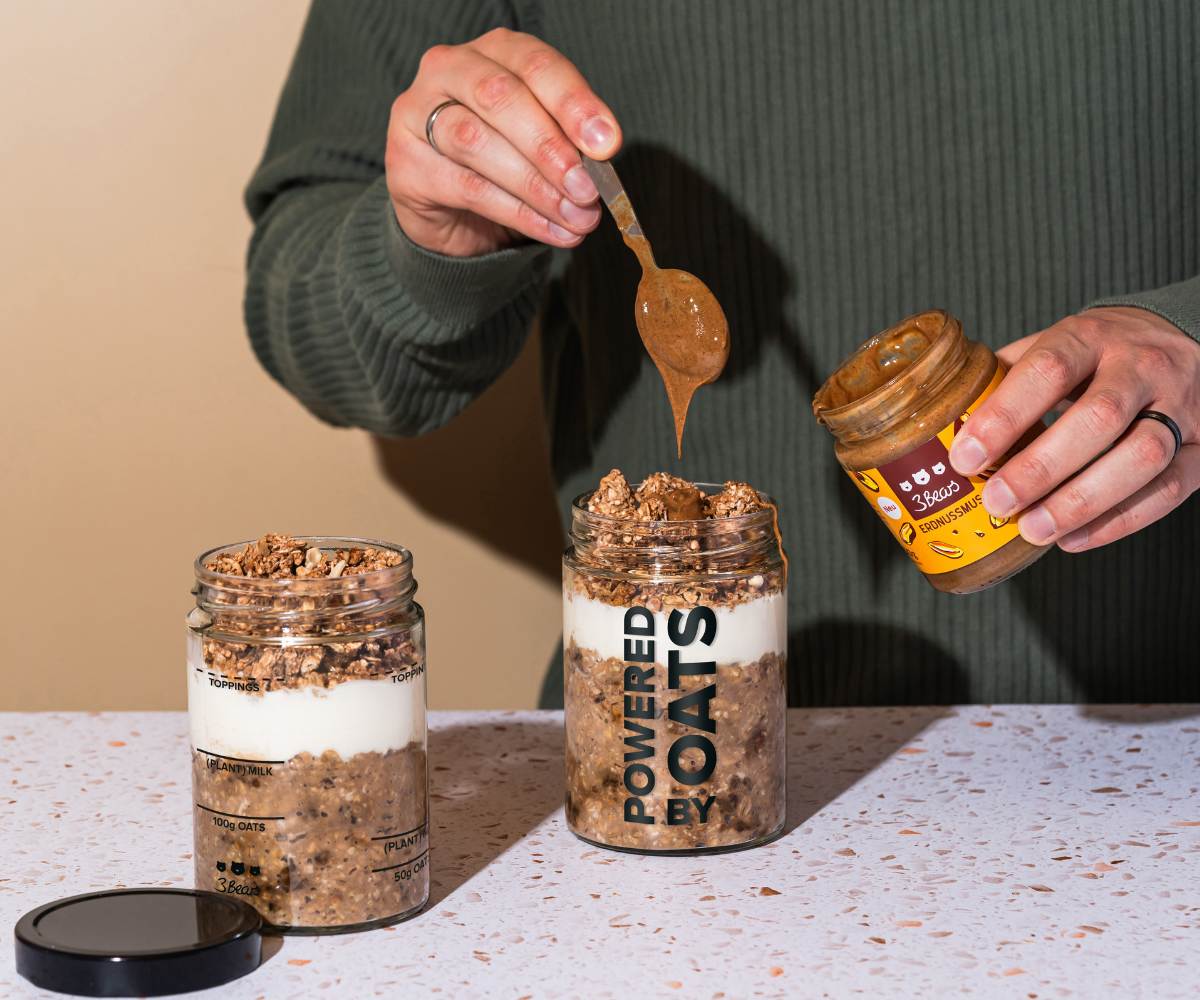 Overnight Oats-glas – extra groot