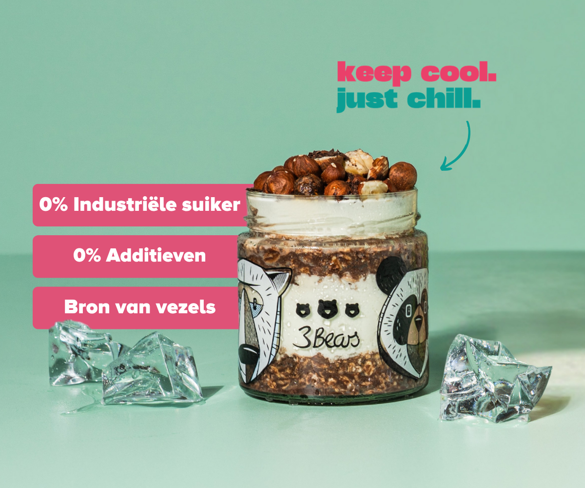 3Bears Overnight Oats Haselnuss-Kakao 
