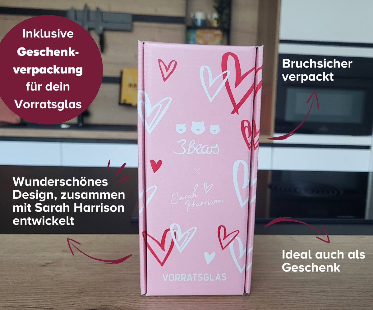 05_Granola_Lover-Set_Zubereitung_7000718 #Ausführung Glas_pinkes vorratsglas